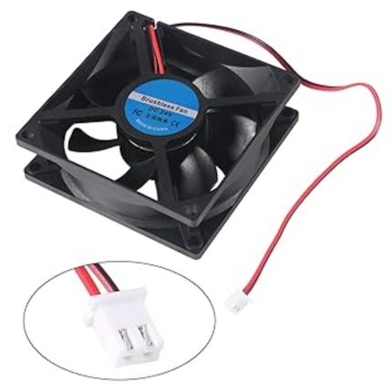4  DC 12V Cooling Fan- 1pcs (Black)