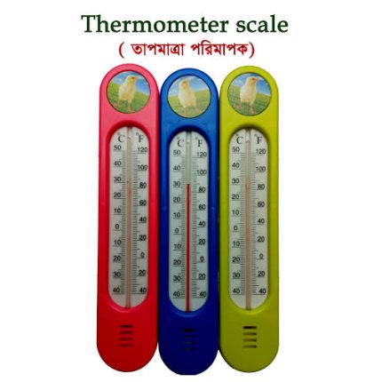 খামারের তাপমাত্রা মিটার – Wall Hang Thermometer Indoor Outdoor Garden House Garage Office Room Hung Logger Room Temperature Meter (1Pic)